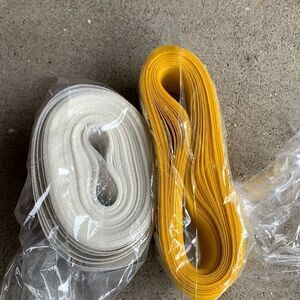 White And Yellow Lawn Furniture Webbing